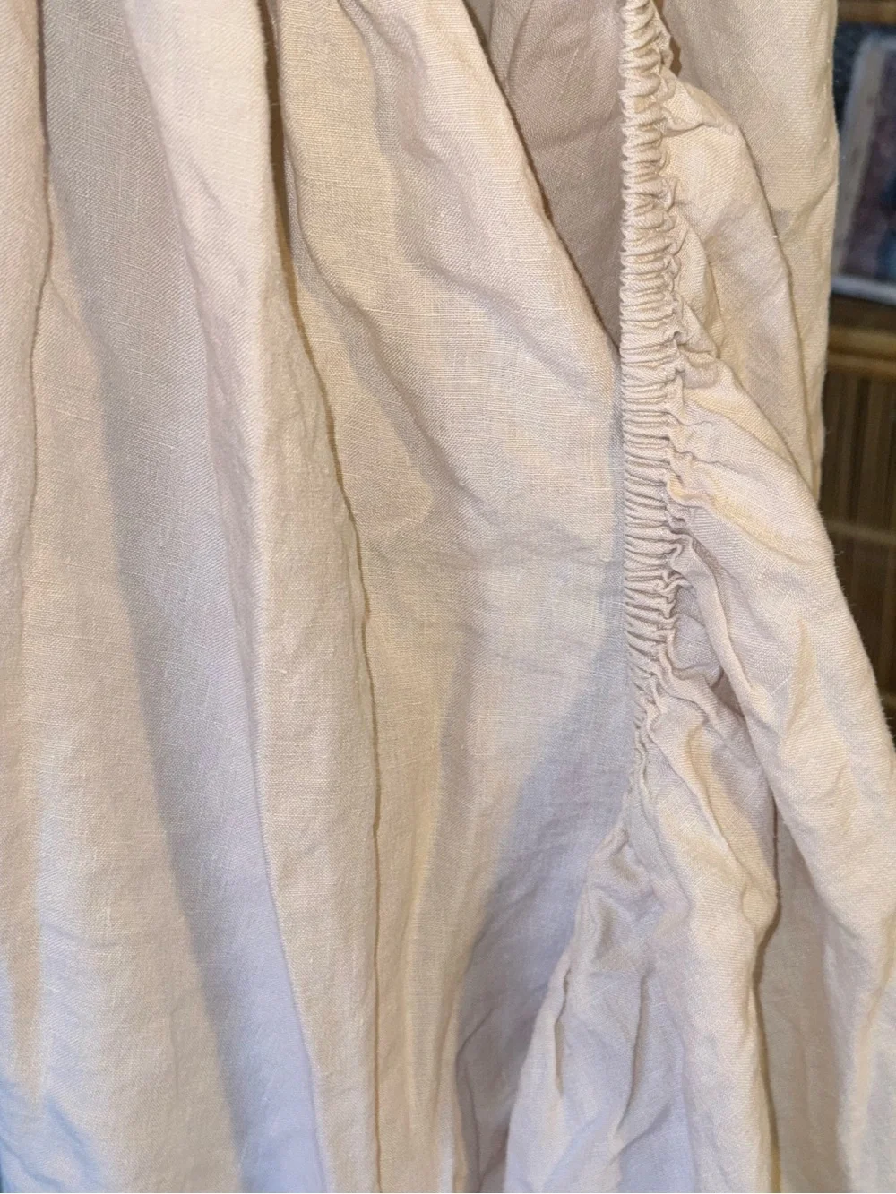 SIJO Luxe Weave Oatmeal 100% French Flax Linen Full/Queen Sheet Set